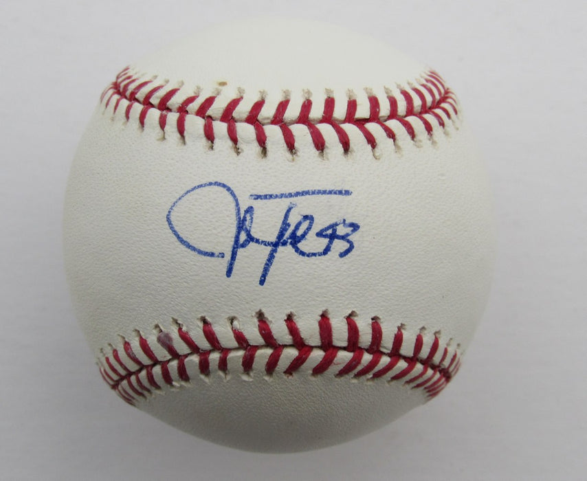Josh Tomlin Autographed OML Baseball Cleveland Indians 180635