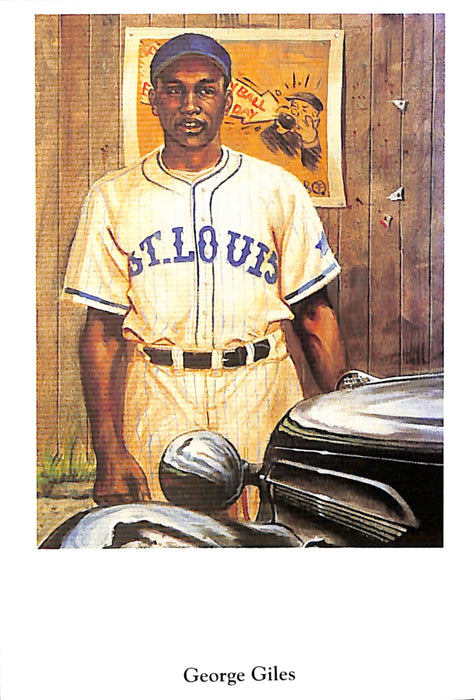 George Giles Unsigned Negro League - St. Louis Stars Ron Lewis Post Card 181237