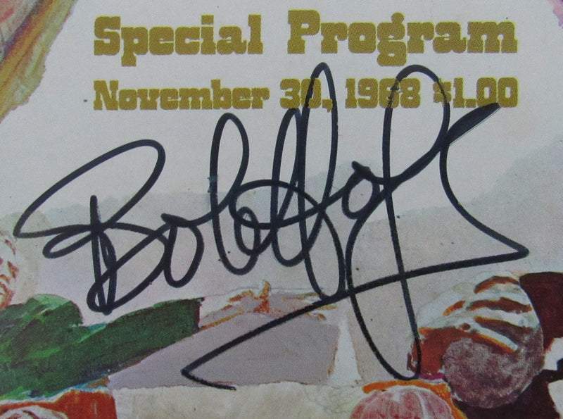 Bob Hope Signed 1968 Notre Dame vs. USC College Football Program JSA 160627