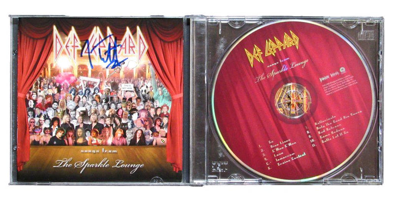Joe Elliott Autographed CD Cover "Songs From The Sparkle Lounge" Def Leppard JSA