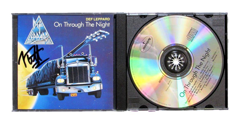 Joe Elliott Autographed CD Cover "On Through The Night" Def Leppard JSA