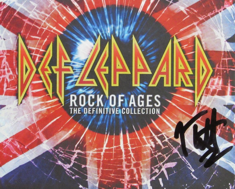 Joe Elliott Autographed CD Cover "Rock Of Ages" Def Leppard JSA