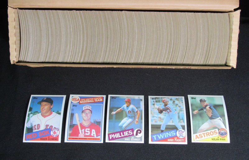 1985 TOPPS BASEBALL COMPLETE CARD SET 1-792 McGWIRE CLEMENS PUCKETT 172191