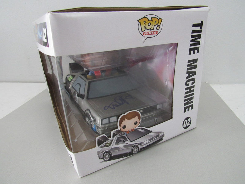 Michael J Fox Signed "Back To Future" POP! Rides Time Machine #02 BAS 162925