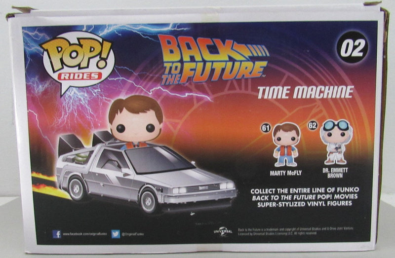 Michael J Fox Signed "Back To Future" POP! Rides Time Machine #02 BAS 162925
