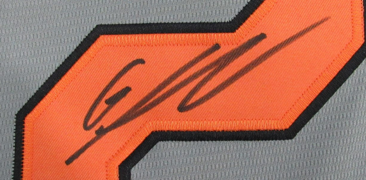 Gunnar Henderson Autographed Nike XL Grey Baseball Jersey Orioles Beckett 187260
