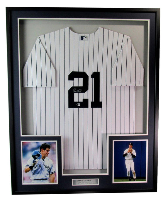 Paul O'Neill Autographed Baseball Jersey New York Yankees Framed Beckett 181964