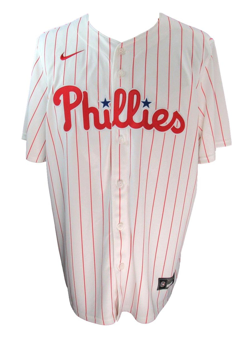 Chase Utley Signed White Nike Baseball Jersey Phillies Size XL Fanatics 187376