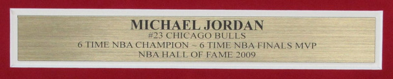 Michael Jordan Signed 8x10 Photo Collage Chicago Bulls Framed Upper Deck 184696