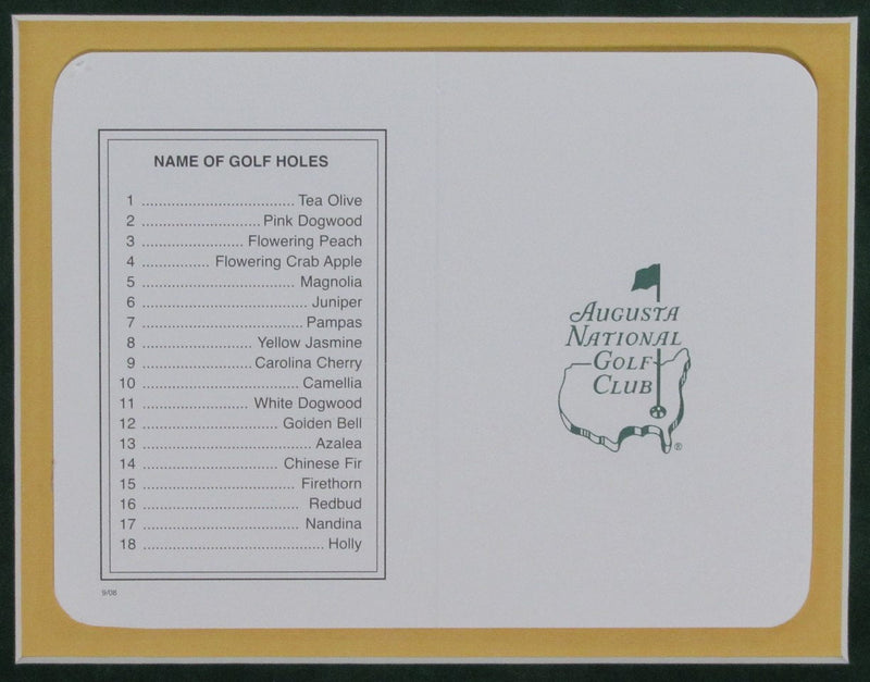 Jack Nicklaus 1986 Masters Autographed 8x10 Photo Framed PSA/DNA 189728
