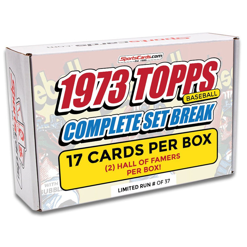 1973 TOPPS BASEBALL COMPLETE SET BREAK - 17 CARDS PER BOX! Includes 2 HOFers!