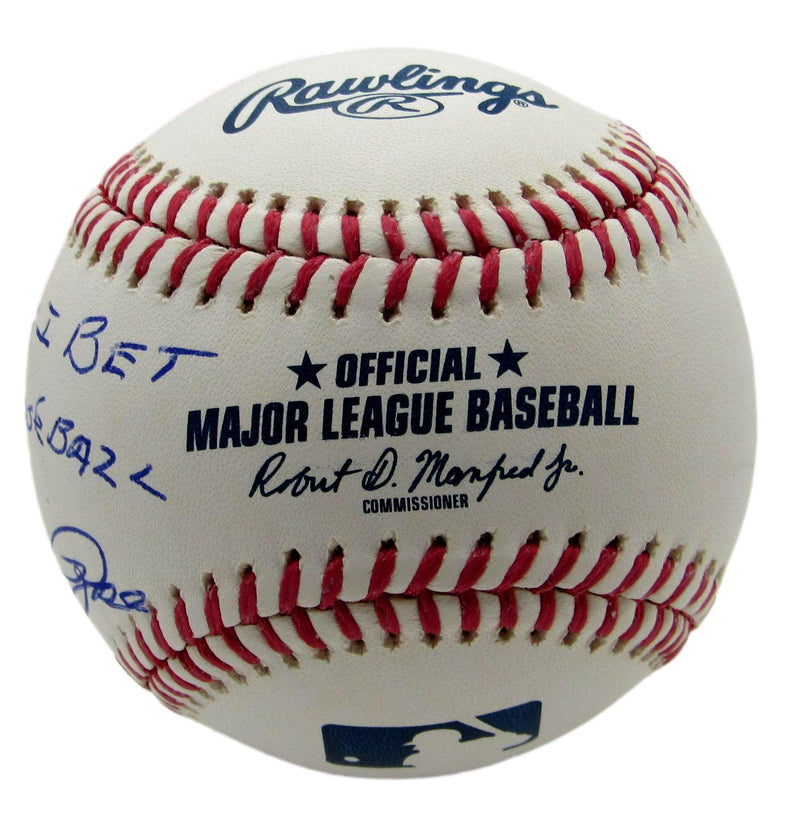 Pete Rose "Sorry..." Reds Signed/Inscribed Rawlings OML Baseball JSA 167155