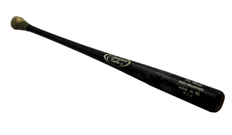 Desi Relaford Unsigned Carolina  Clubs Game Used Broken Baseball Bat Phillies