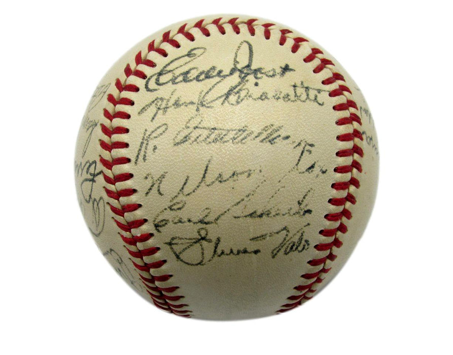 1930s to 50s Philadelphia A's Signed by 23 Baseball Simmons Mack Fox HOF 192215