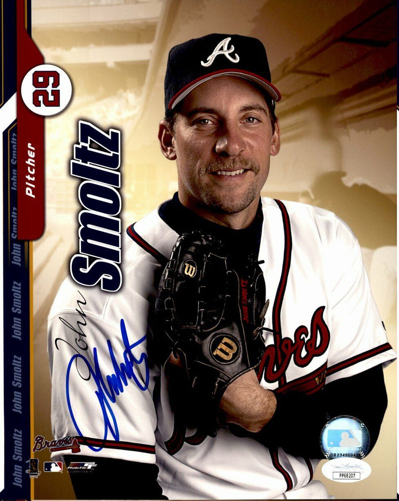 John Smoltz Atlanta Braves HOF  Signed /Autographed 8x10 Color Photo JSA 160423