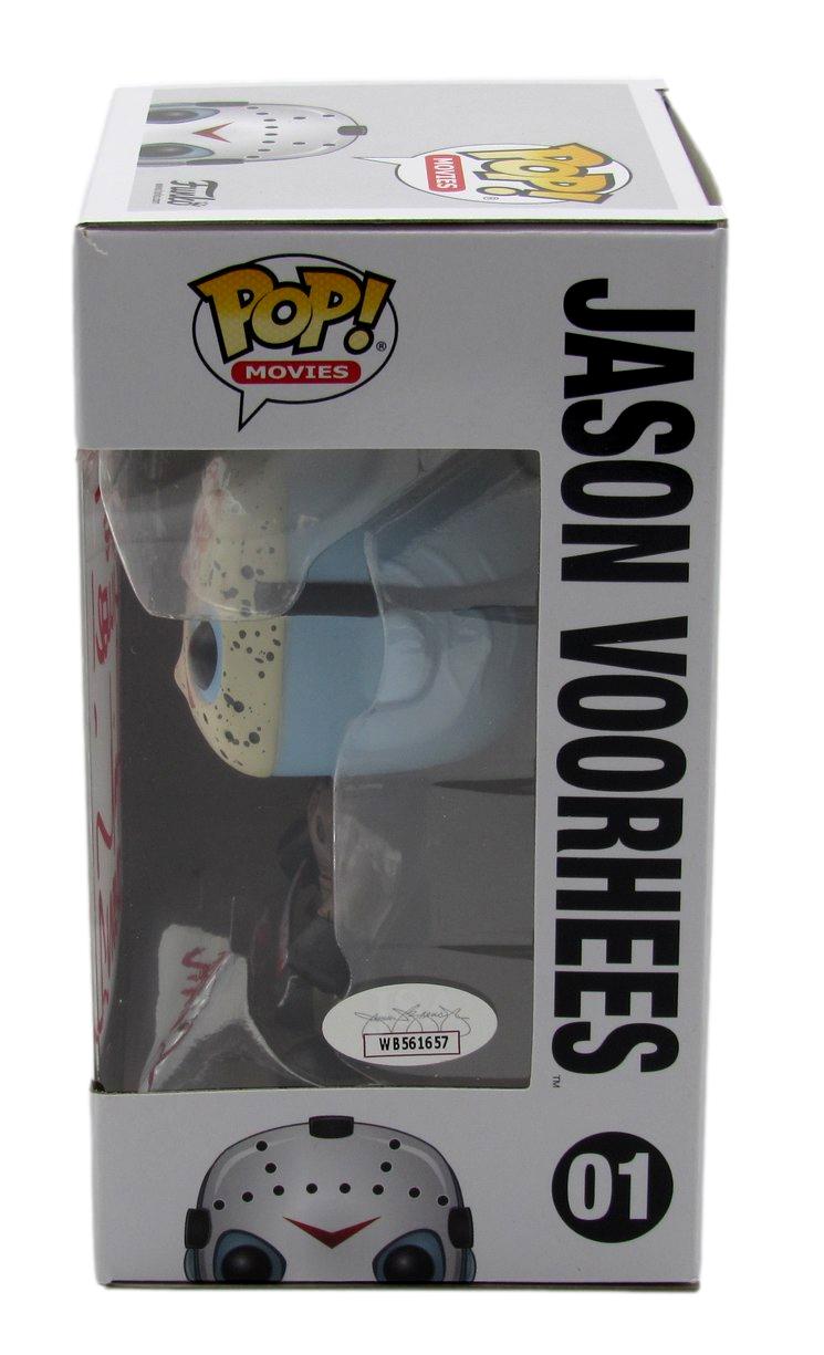 Ari Lehman Signed/Insc Funko Pop! #01 "Friday the 13th" Signed in Red JSA 190715
