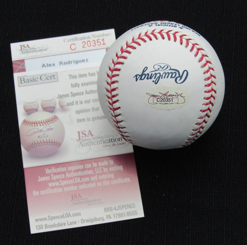 Alex Rodriguez Signed/Auto Yankees 100th OML Baseball JSA  186854