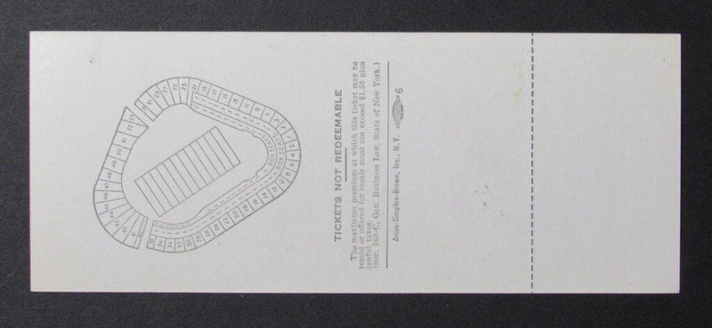 1969 Army vs Notre Dame Fighting Irish Proof Ticket 10/11/69 Yankee Stadium