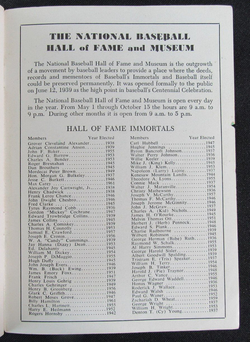 1961 Baseball's Immortals Magazine "The Story of Christy Mathewson" HOF Series