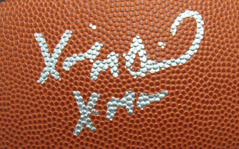 Xavier McDaniel Supersonics Signed/Inscr Wilson NBA Basketball Beckett 167287