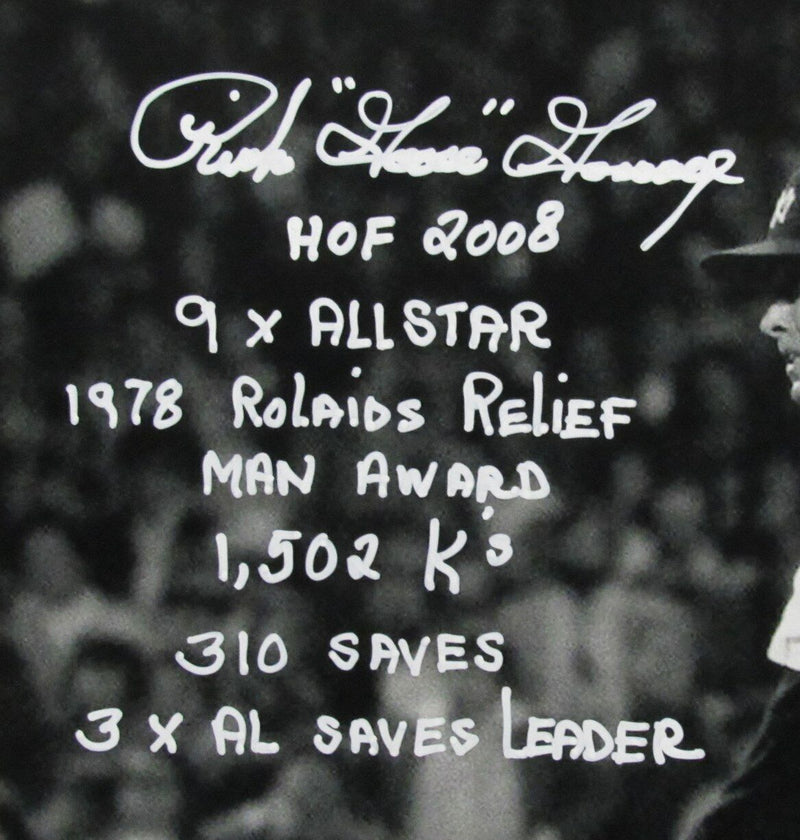 Goose Gossage Autographed 16x20 Loaded Inscriptions HOF Yankees 16x20 Photo JSA