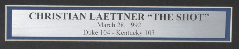 Christian Laettner Duke Autographed/Signed 16x20 Photo Framed PSA 135785