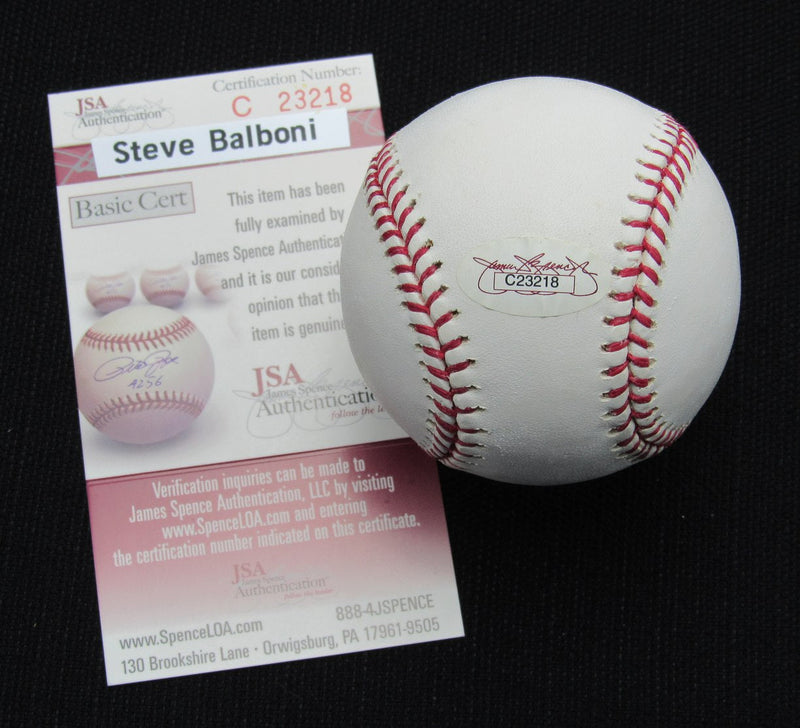 Steve Balboni Signed/Auto Yankees 100th OML Baseball JSA 186759