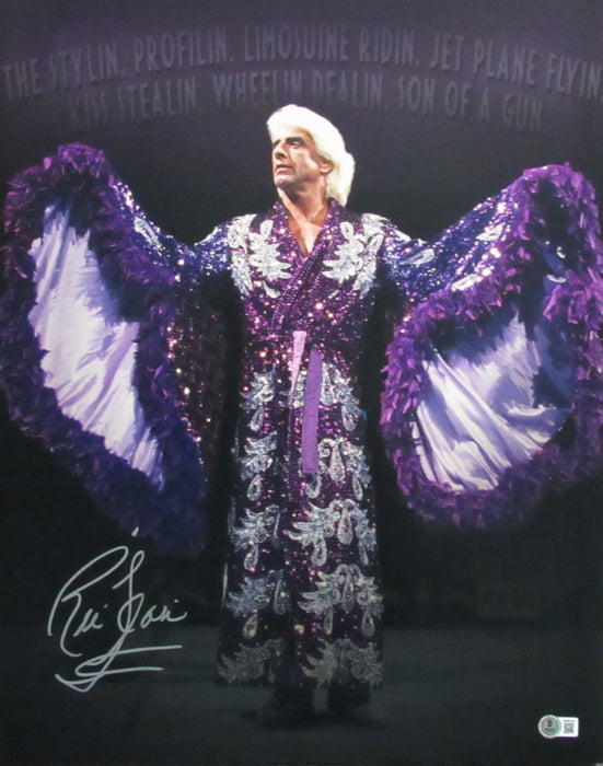 Ric Flair Signed/Auto 16x20 Photo WWE Champion Beckett 192994