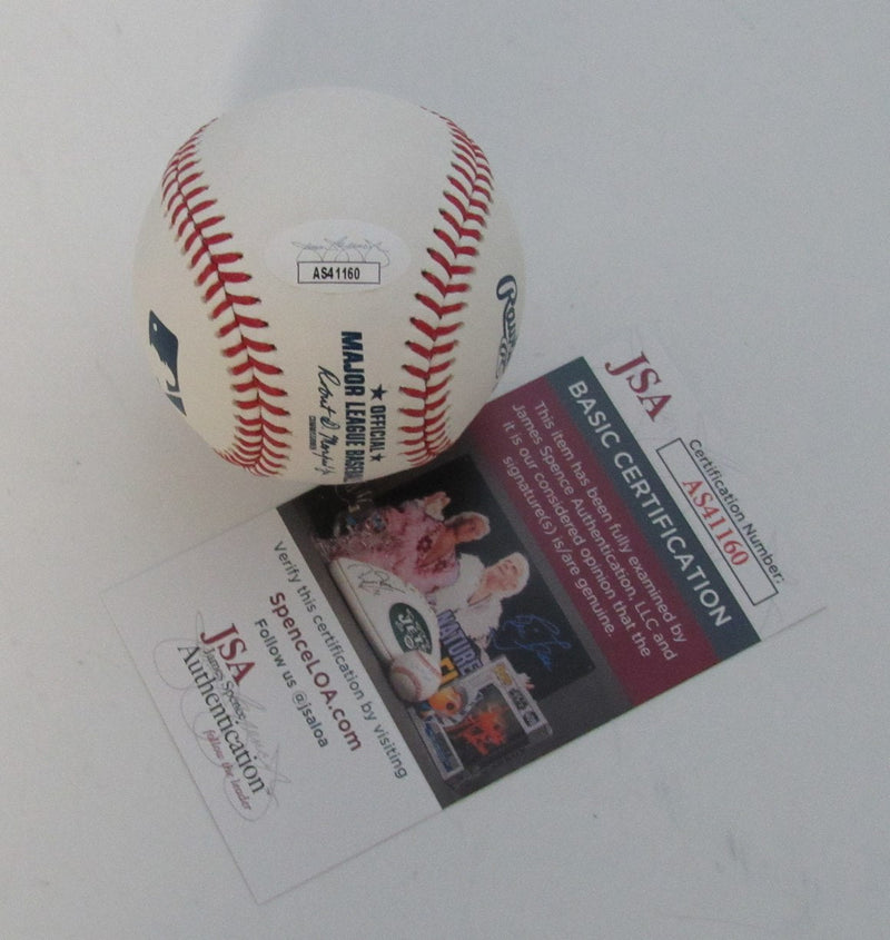 Denny McLain Autographed/Inscribed OML Baseball Tigers JSA 189363