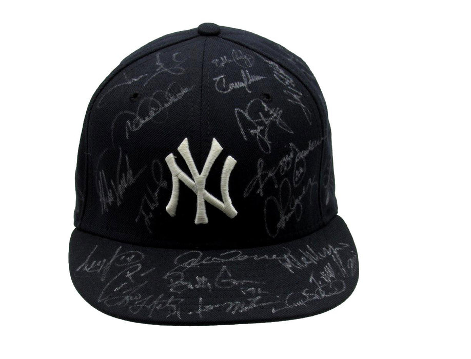 Yankees Greats Multi-Signed (24) New Era Baseball Hat Derek Jeter PSA/DNA 193119