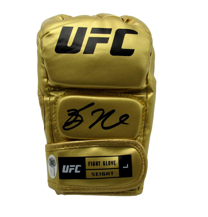 Bo Nickal Autographed Gold Right UFC Fight Glove JSA 192687
