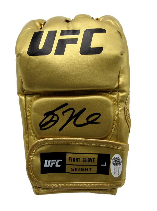 Bo Nickal Autographed Gold Left UFC Fight Glove JSA 192688