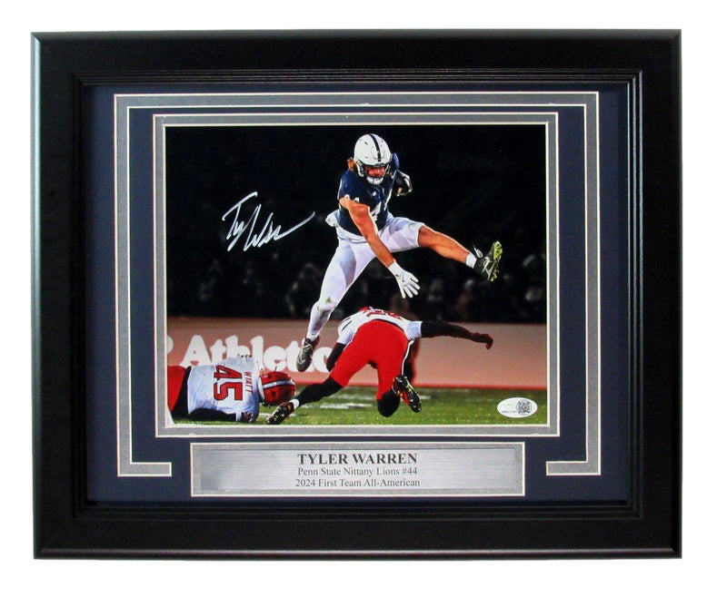 Tyler Warren Signed/Autographed 8x10 Photo Penn State Framed JSA 192699