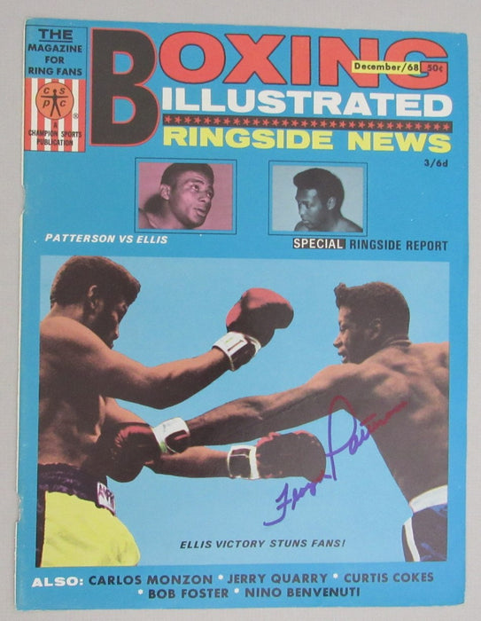 Floyd Patterson Signed/Auto Dec 1968 Boxing Illustrated Cover JSA 193147