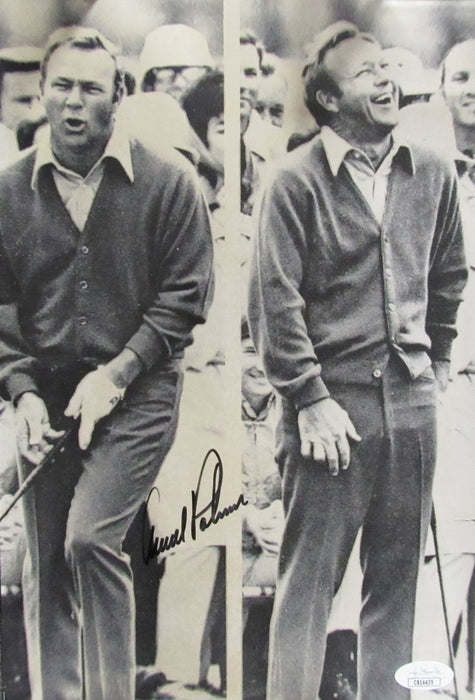 Arnold Palmer Signed/Auto 8x12 B/W Photo Collage PGA Golf Champ JSA 192666