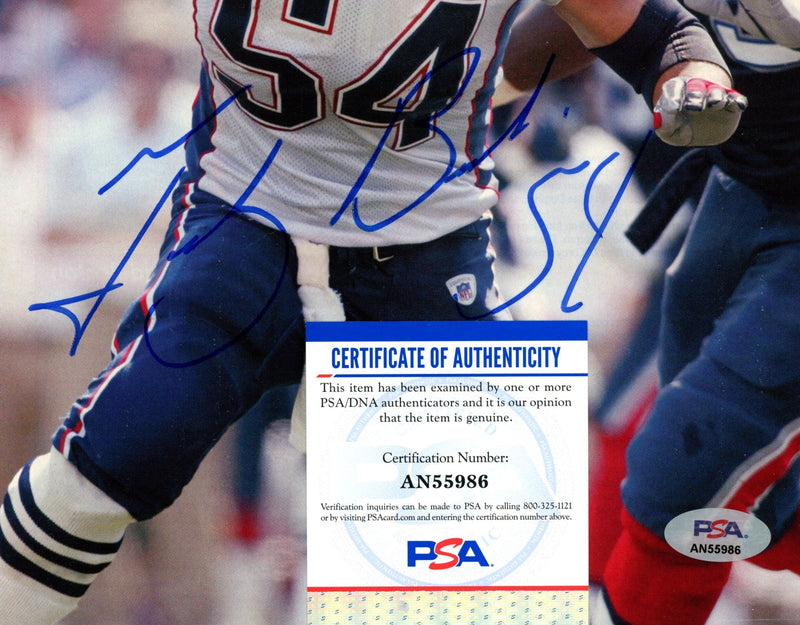 Tedy Bruschi Signed/Auto 8x10 Magazine Photo New England Patriots PSA/DNA 188123