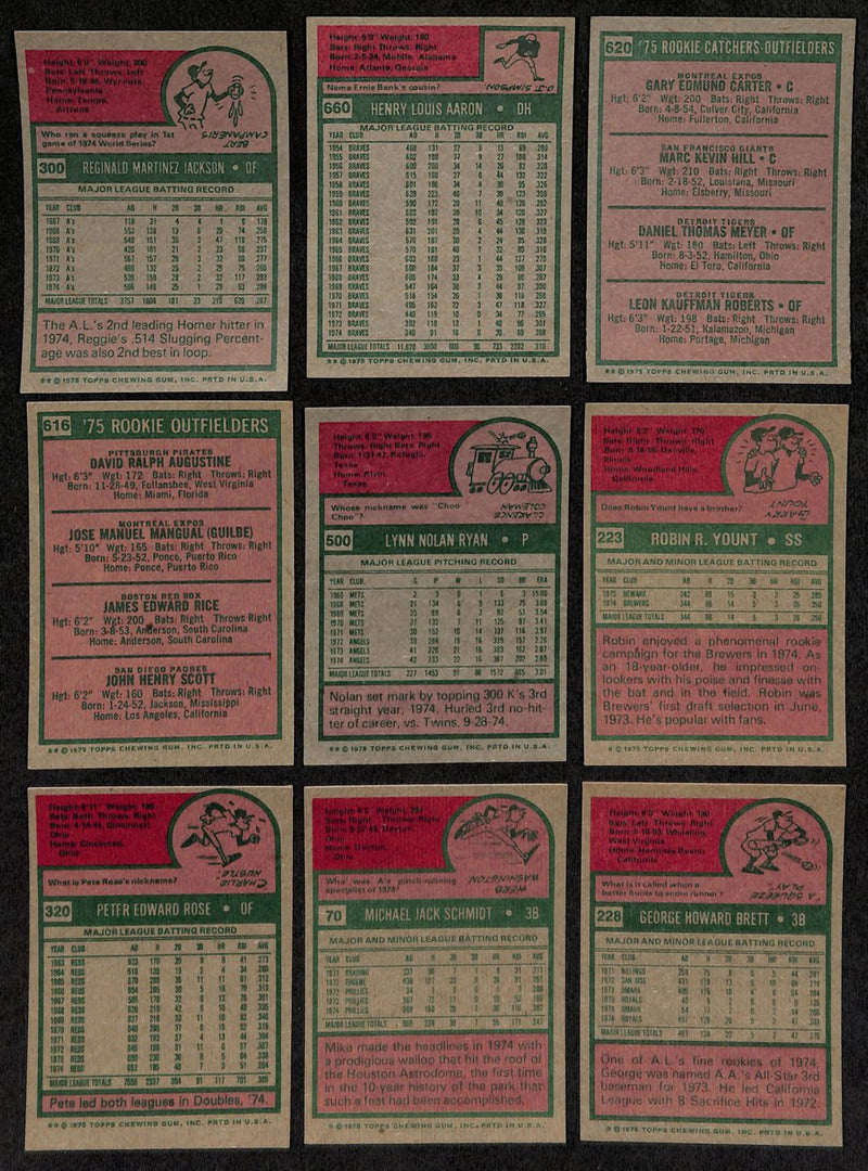 1975 Topps Baseball Card Complete Set (1-660) Brett Yount Aaron Schmidt 193634