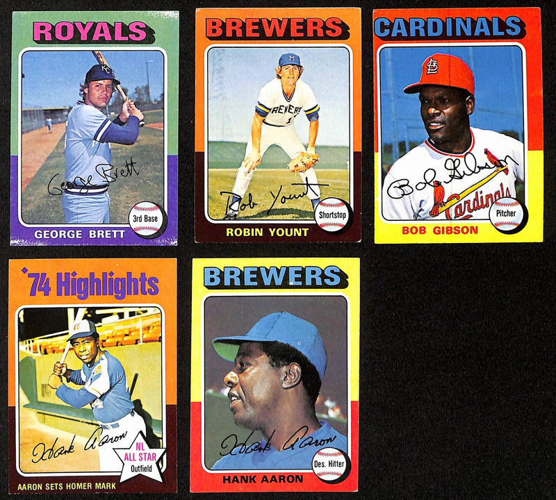 1975 Topps Baseball Card Complete Set (1-660) Brett Yount Aaron Schmidt 193611