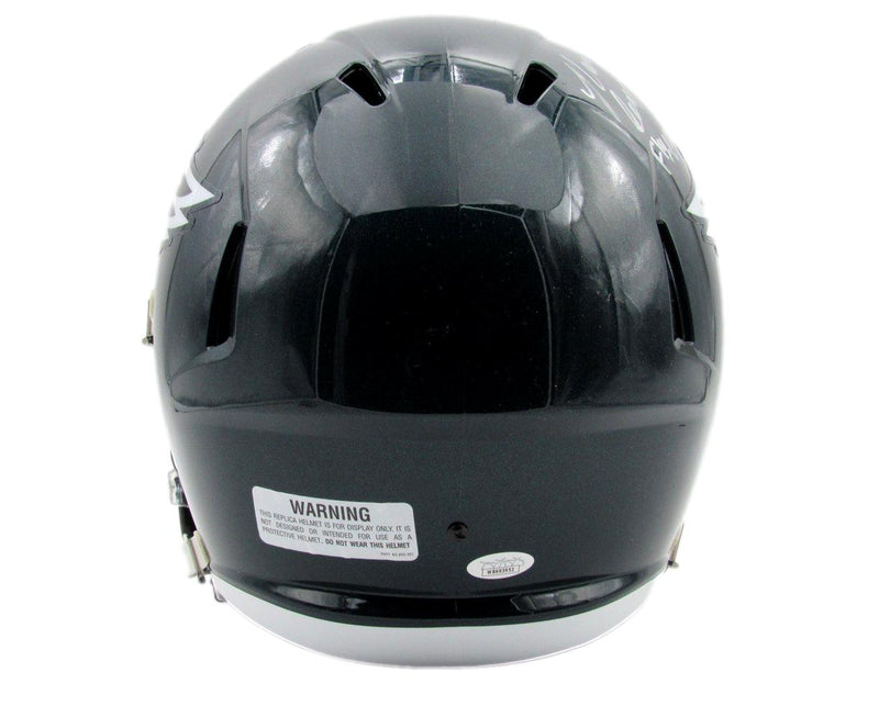 Nolan Smith Signed/Inscribed Full Size Speed Replica Helmet Eagles JSA 193472