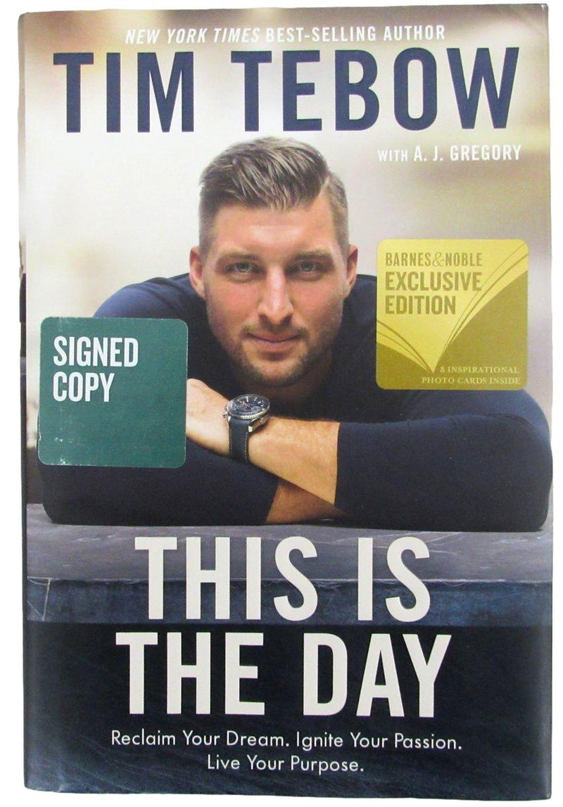 Tim Tebow Signed/Autographed "This is the Day" Book Denver Broncos JSA 193641