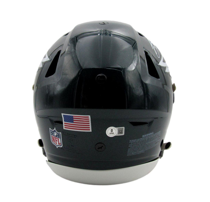 Saquon Barkley Signed Full Size Speed Flex Authentic Helmet Eagles Beckett 93589