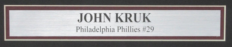 John Kruk Signed/Auto 11x14 Photo Philadelphia Phillies Framed Beckett 192707