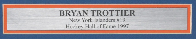 Bryan Trottier HOF Signed/Inscribed 11x14 Photo NY Islanders Framed JSA 192709