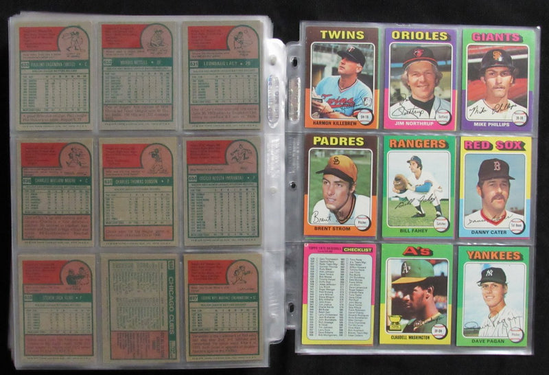 1975 Topps Baseball Card Complete Set (1-660) Brett Yount Aaron Schmidt 193606