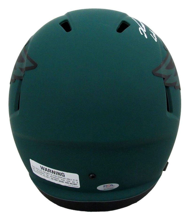 Jalen Carter Signed/Inscr Rave Full Size Replica Helmet Eagles PSA/DNA 193663