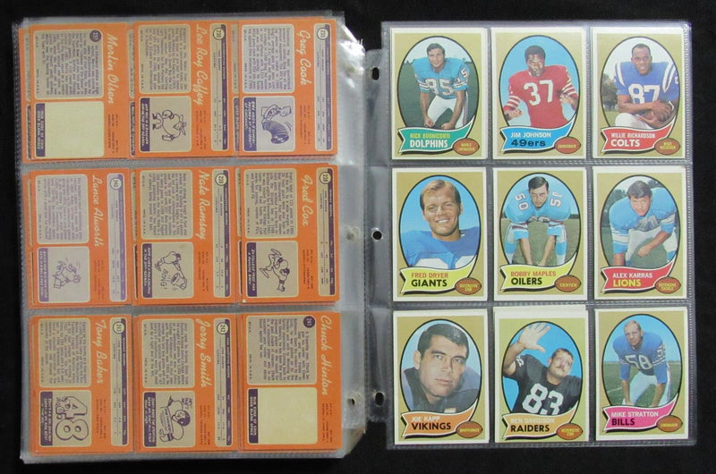 1970 Topps Football Card Complete Set (1-263) Simpson Namath Unitas 193610