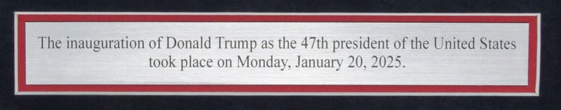 Donald Trump Inauguration New York Post January 21, 2025 Newspaper  Framed 93519