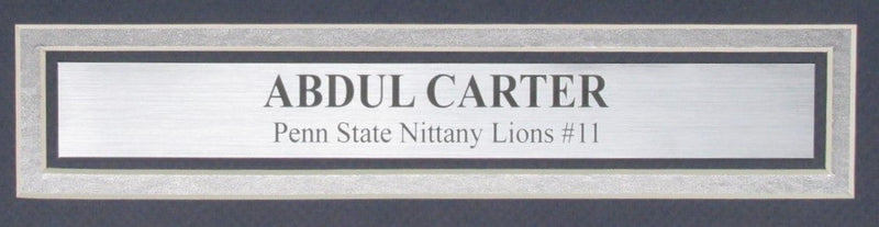 Abdul Carter Autographed 16x20 Photo Penn State Framed PSA/DNA 193526
