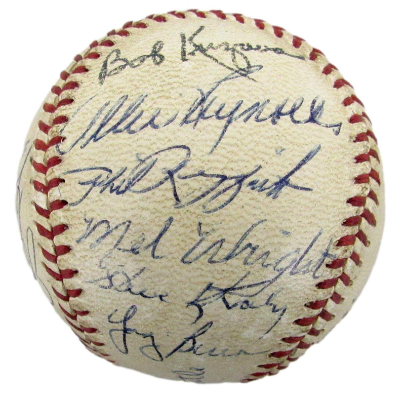 1953 Yankees ONL Team Signed Baseball (24) WS Champs Berra/Mantle JSA 193549