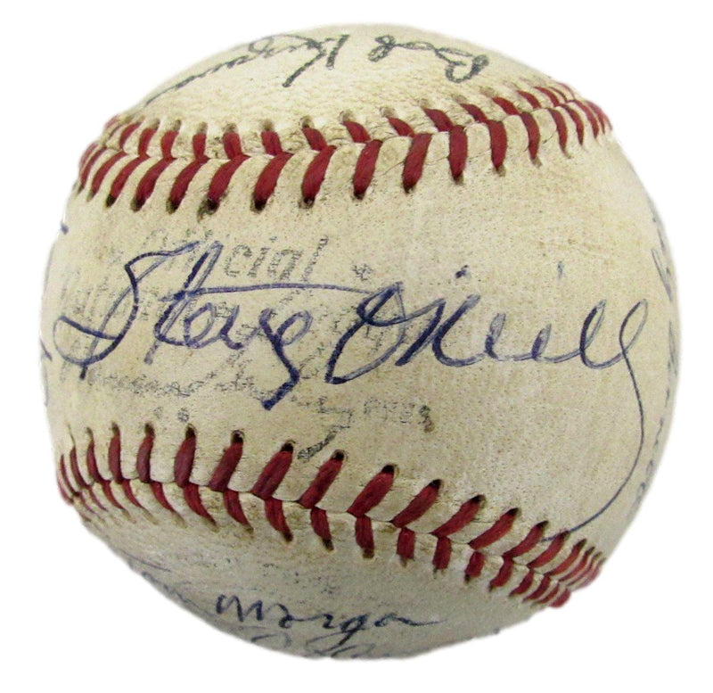 1953 Yankees ONL Team Signed Baseball (24) WS Champs Berra/Mantle JSA 193549